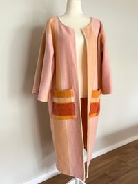 Image 4 of Blanket Coat Pastel Stripe