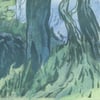 knight in the woods