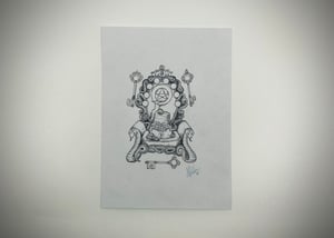 Image of Original Art | King of Pentacles: The Light in the Mist