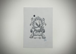 Image of Original Art | King of Wands: The Light in the Mist