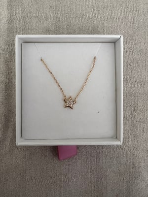 Collier Étoile ou Lune Strass