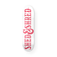 True Color White Pink Skatedeck