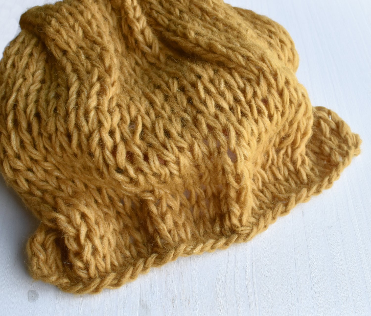 Image of Mustard Plush Knit Layer