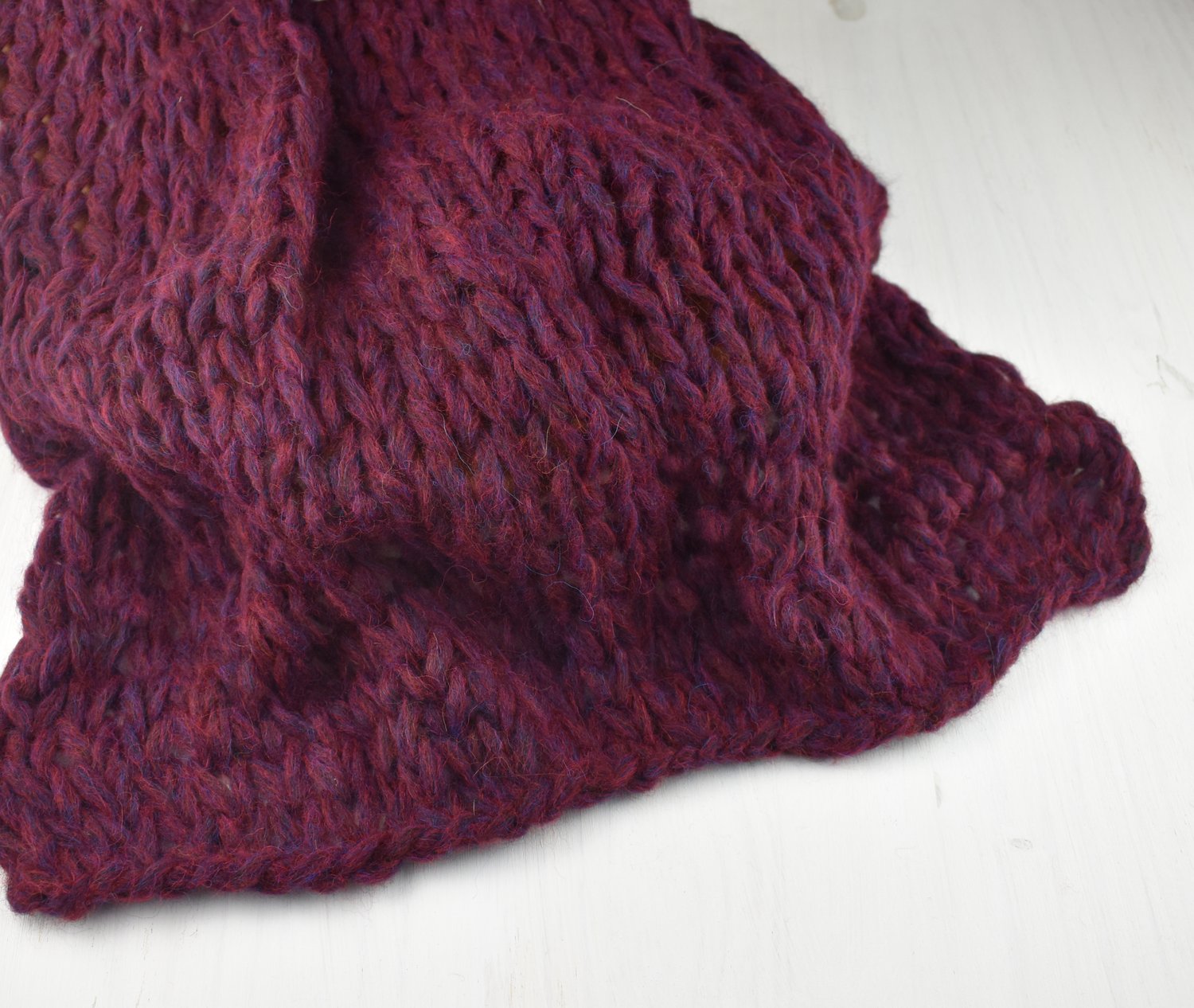 Image of Merlot Plush Knit Layer