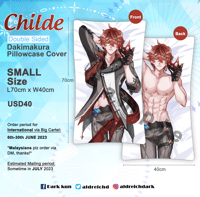 Image 1 of Worldwide: 70 cm Childe Daki PILLOWCASE (Coming Soon)