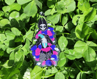 Image 2 of Cat Head Monster Girl acrylic keychain