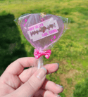Razer Blade Heart Lollipop Keychain