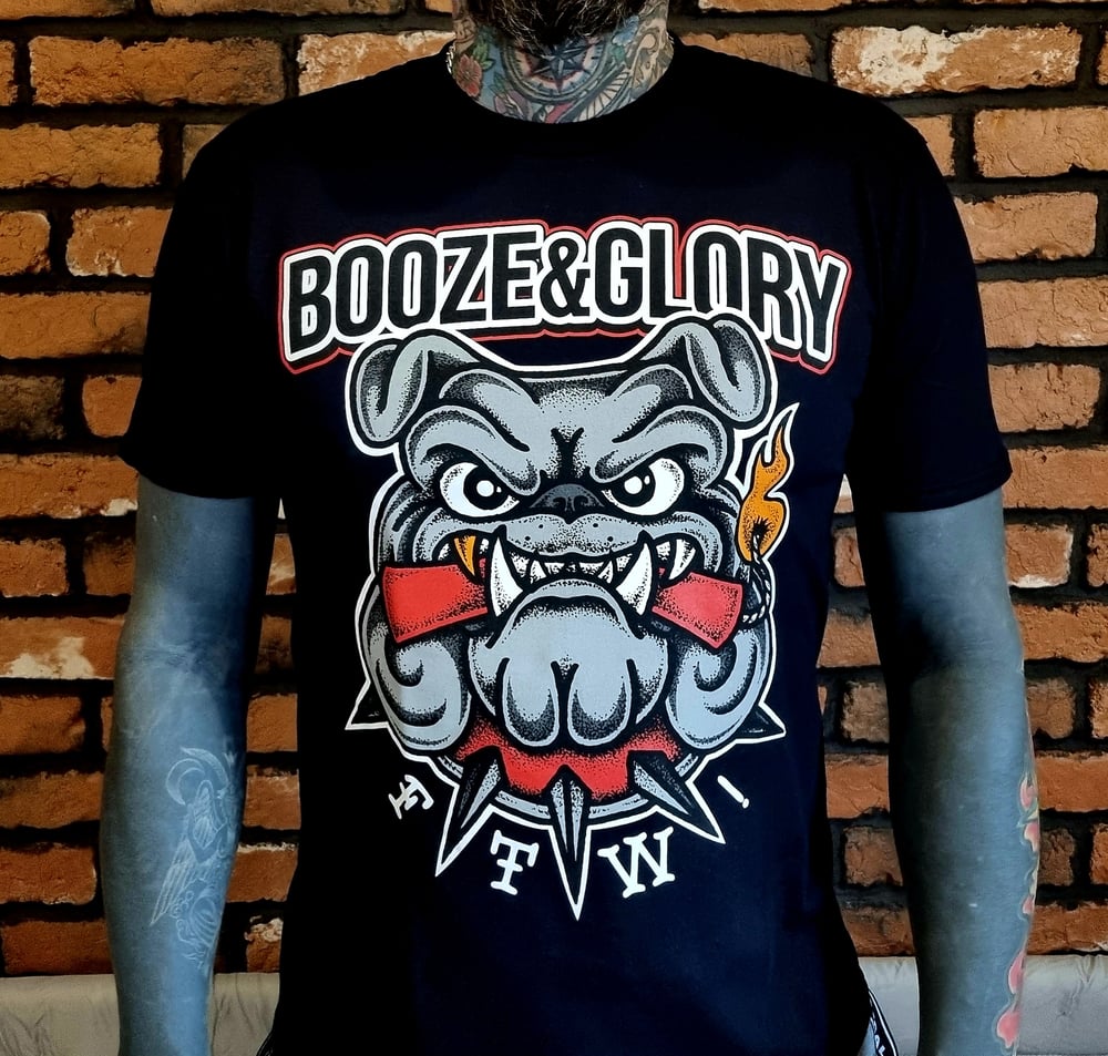 Booze&Glory — Booze & Glory Bulldog Black Tshirt