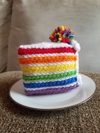 Image 3 of Rainbow Cake Slice