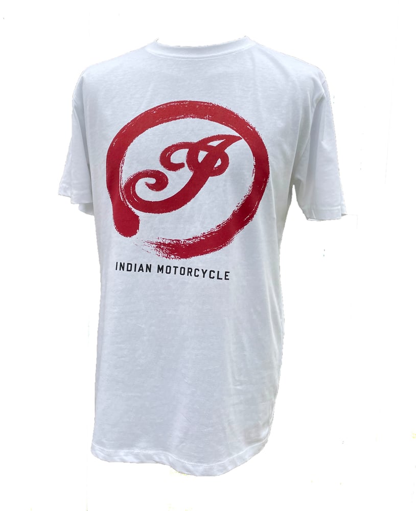 Image of Indian Motorcycle Tokyo Connection T-shirt - WHITE - XL & XXL ONLY