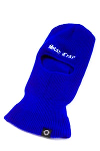 Image 2 of STAY CRAZY SKI MASK ROYAL BLUE