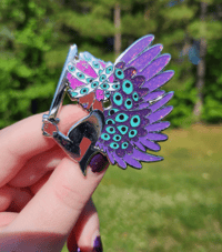 Image 2 of Risen Biblically Accurate Inspired Angel Enamel Pin