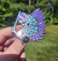 Image 3 of Risen Biblically Accurate Inspired Angel Enamel Pin