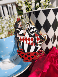 Image 3 of Alice In Wonderland teacup enamel pin