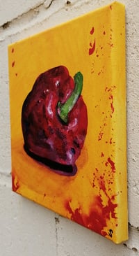 Image 4 of SEAN WORRALL - The Red Pepper From Mare Street - Acrylic on canvas 20x20cm