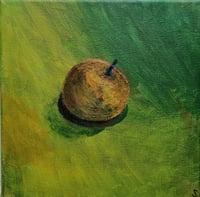 Image 3 of SEAN WORRALL - An Apple From The Tree By Shrewsbury Jail - Acrylic on canvas, 20x20cm