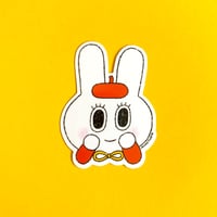 Beret Bunny Sticker