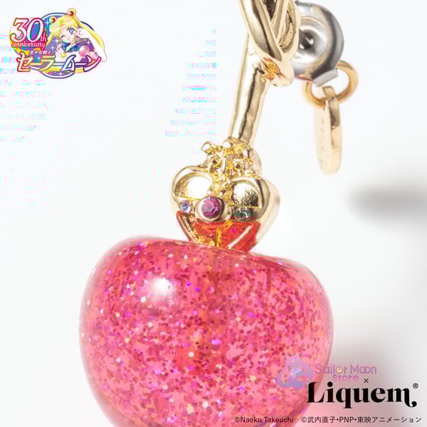 Preorder - Sailor Moon x Liquem Cherry Cosmic Heart Earrings (Red)