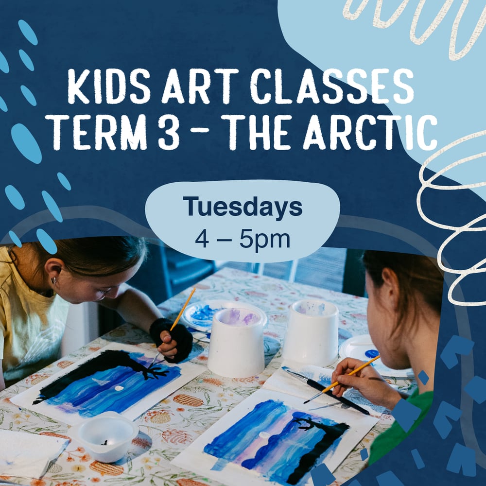 Image of Kids Art Classes Term 3 'THE ARCTIC' Tuesdays 4-5pm FOUR WEEKS starting 11 July