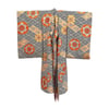 Girl’s Silk Kimono (Orange, Black, White & Gold)