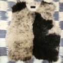 Black & Ivory Sheepskin Vest