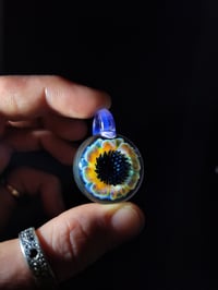 Image 3 of Psychedelic flower pendant with lucid bale.