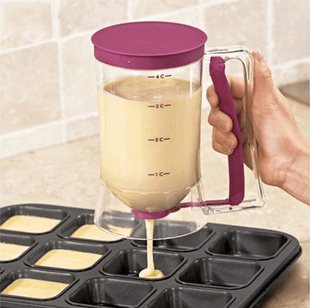 Image of Cupcake Pancake Cookies Cream Dispenser Cake Mix Jug Baking Essentials Maker Cooking Tools Funnel Me