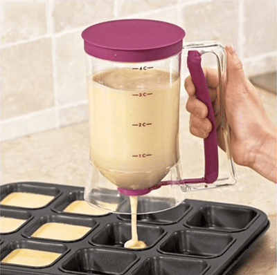 Image of Cupcake Pancake Cookies Cream Dispenser Cake Mix Jug Baking Essentials Maker Cooking Tools Funnel Me