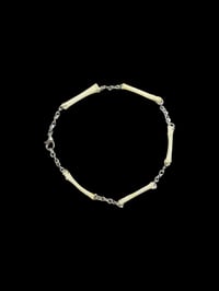 Image 1 of large cat bones bracelet