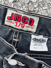 Image 4 of VTG 90s JNCO 179 Smoke Stack Jeans Sz 30x32