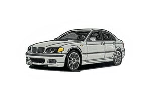 Image of KUWTB Kustoms E46 330i ZHP Titanium Silver