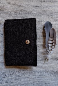 Image 1 of Harting Black Felt Book Cover - ‘Antler’