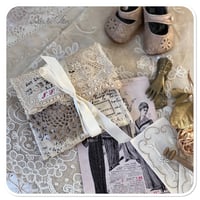 Image 3 of Petite Vintage and french lace sewing pouch