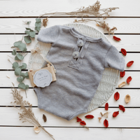 Image 1 of Boys bodysuit Patrick | grey | 12 months