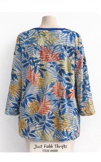 Image 4 of New XXL Croft & Barrow Bedazzled Collar Top #668*8