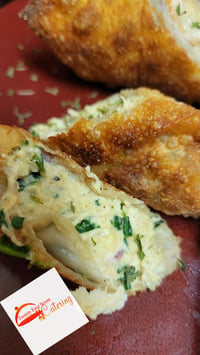 Chicken,Spinach and Cream Cheese Eggrolls 