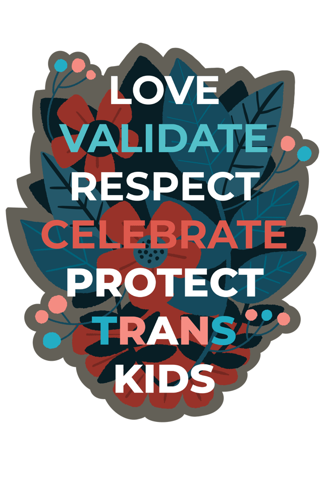 Protect Trans Kids Vinyl Sticker