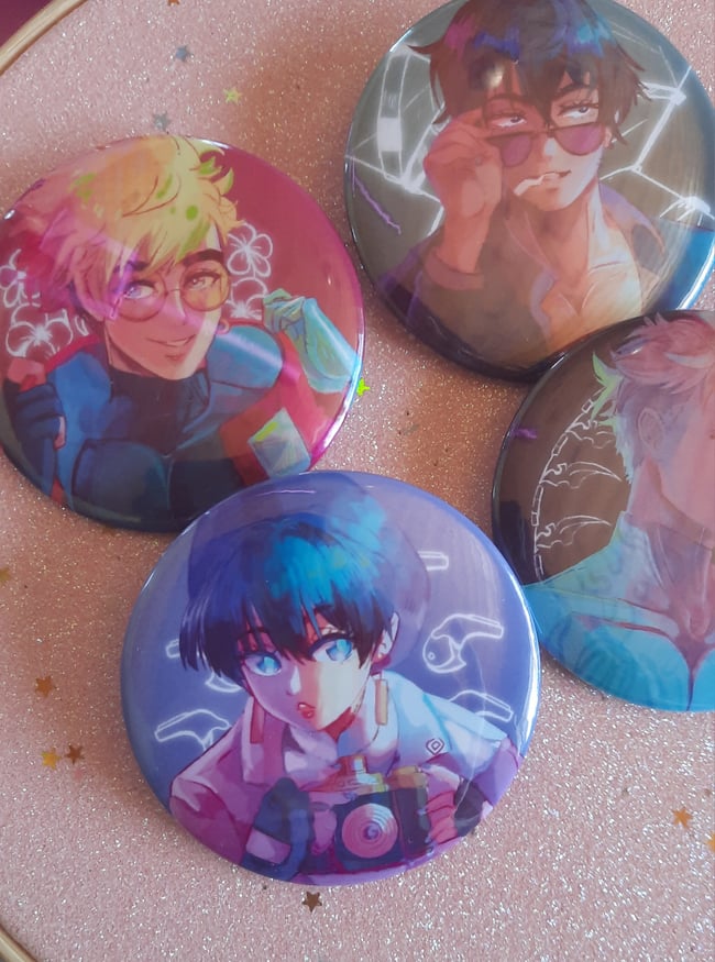 58mm Trigun Stampede Badges