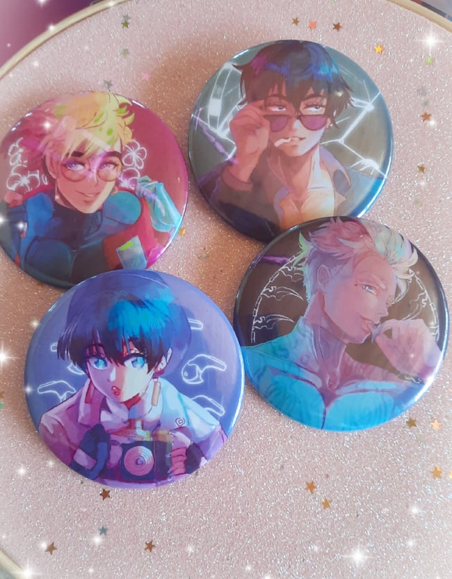 58mm Trigun Stampede Badges