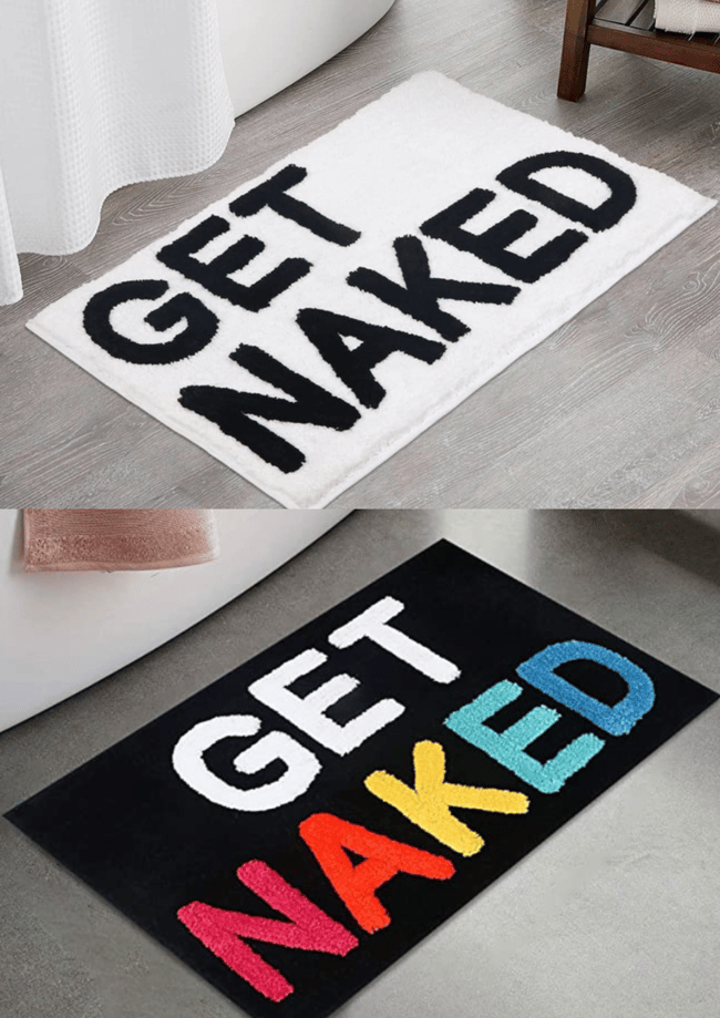 PRE-ORDER: "GET NAKED"  HQ Microfiber Rug