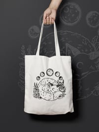 Moon fox  - tote bag