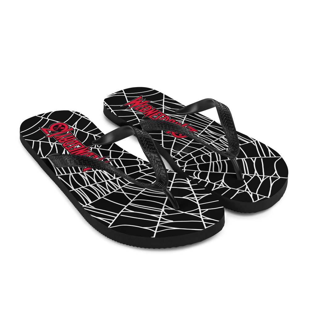 WEDNESDAY 13 "SPIDER SOCIETY" FLIP FLOPS