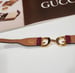 Image of Vtg. Gucci Burgundy "GG" Bracelet 