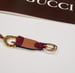 Image of Vtg. Gucci Burgundy "GG" Bracelet 