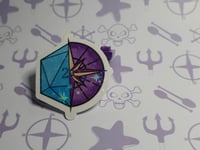 Image 3 of This Way Compass D20 sticker