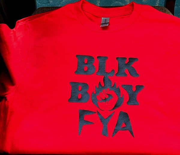 Image of BLK BOY FYA SHIRT RED/BLK