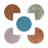 Image 1 of Metallic Chromatics Bundle of 5 duochrome vegan pressed pan shimmery sparkly