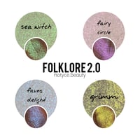 Image 3 of FOLKLORE 2.0 GRIMM Neon iridescent pressed pan neon gold yellow