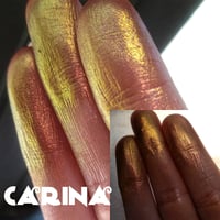 Image 4 of Carina Multichrome chameleon 26mm pressed pan darkened shimmery