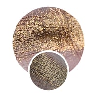 Image 1 of Multichrome Pudding! chameleon pressed pan shimmery golden yellow brown flakes